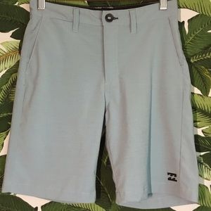 BILLABONG Crossfire Blue Submersibles Flat Front Hybrid Shorts Mens 26